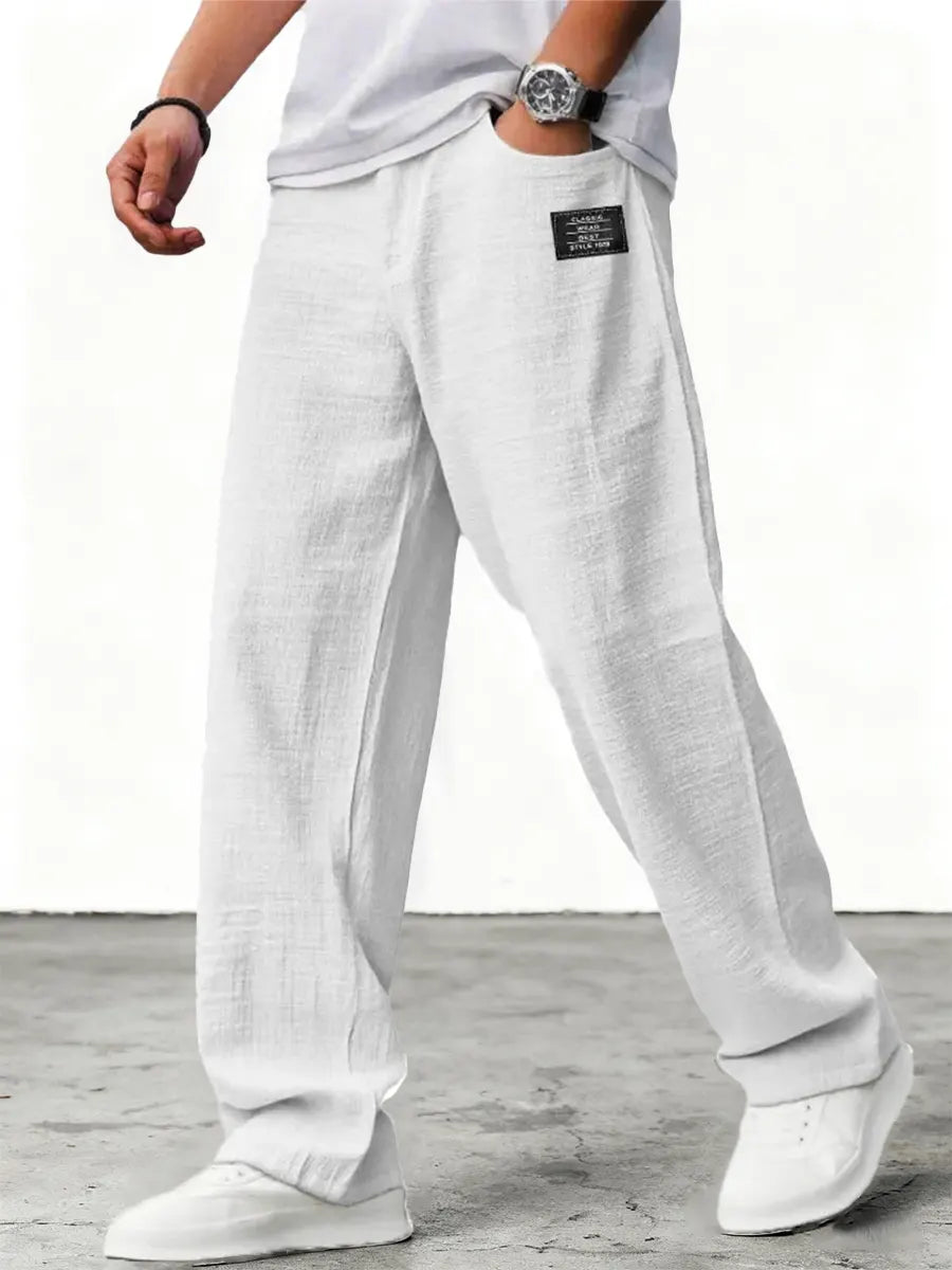 Coastal Ease Loose Linen Pants