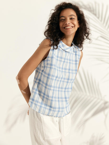 Jacqueline Linen Tank Top Stylish