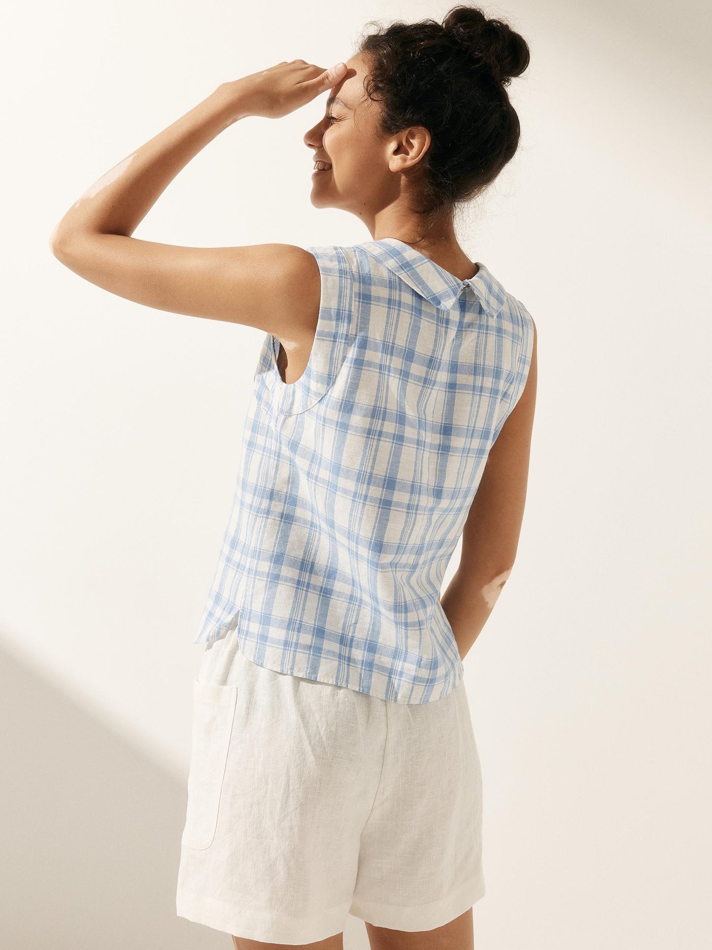 Jacqueline Linen Tank Top Stylish