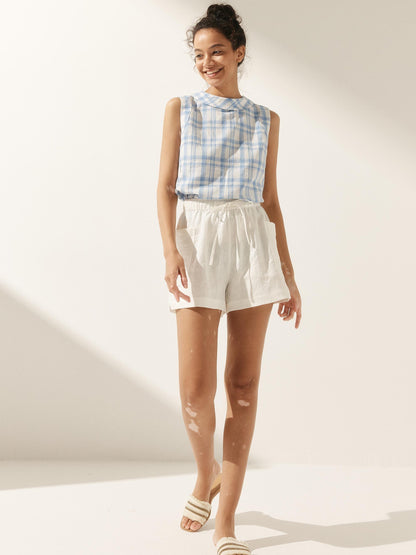 Jacqueline Linen Tank Top Stylish
