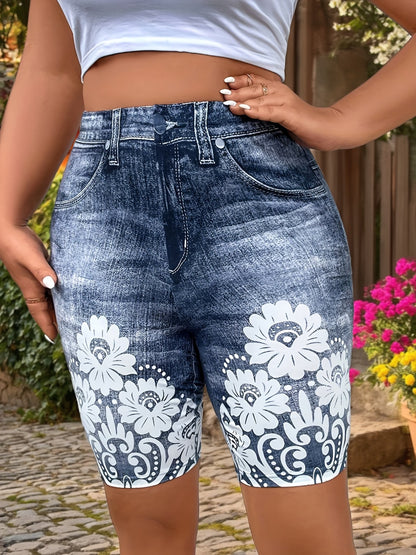 Geometric Print Lightweight Summer Shorts