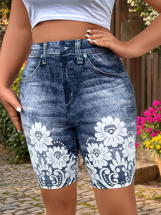 Geometric Print Lightweight Summer Shorts