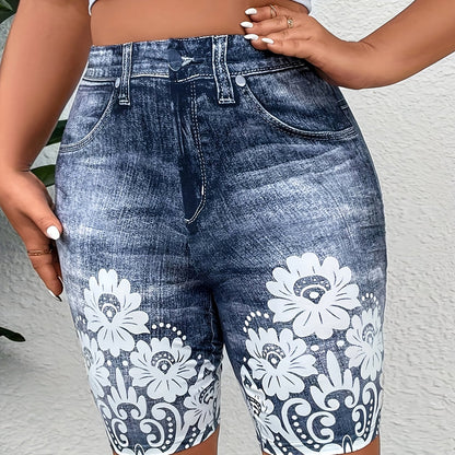 Geometric Print Lightweight Summer Shorts