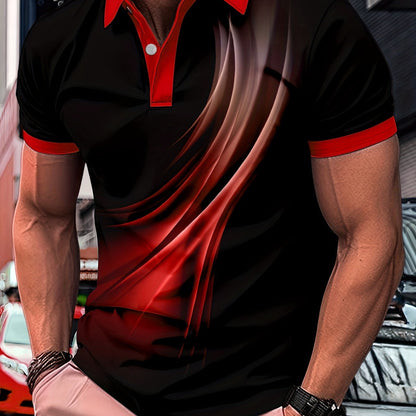 Flowing Light Ombre Polo Shirt