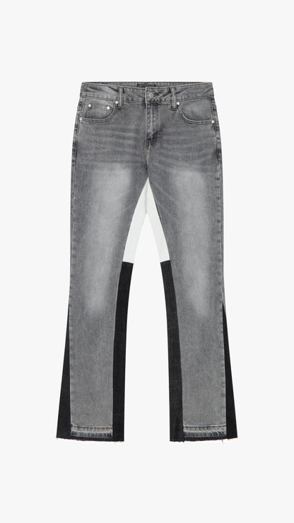 Prestige Light Grey Flared Jeans