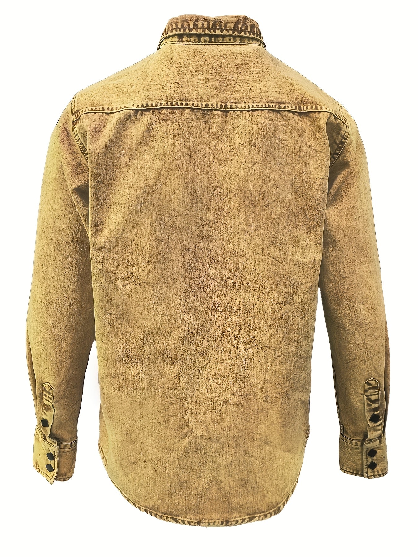 Vintage Washed Denim Long Sleeve Shirt