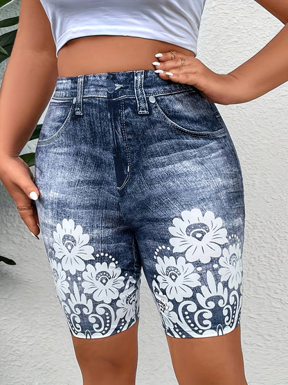 Geometric Print Lightweight Summer Shorts