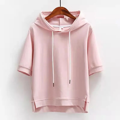 Maison Short-Sleeve Hoodie Stylish