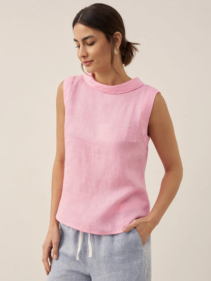 Jacqueline Linen Tank Top Stylish