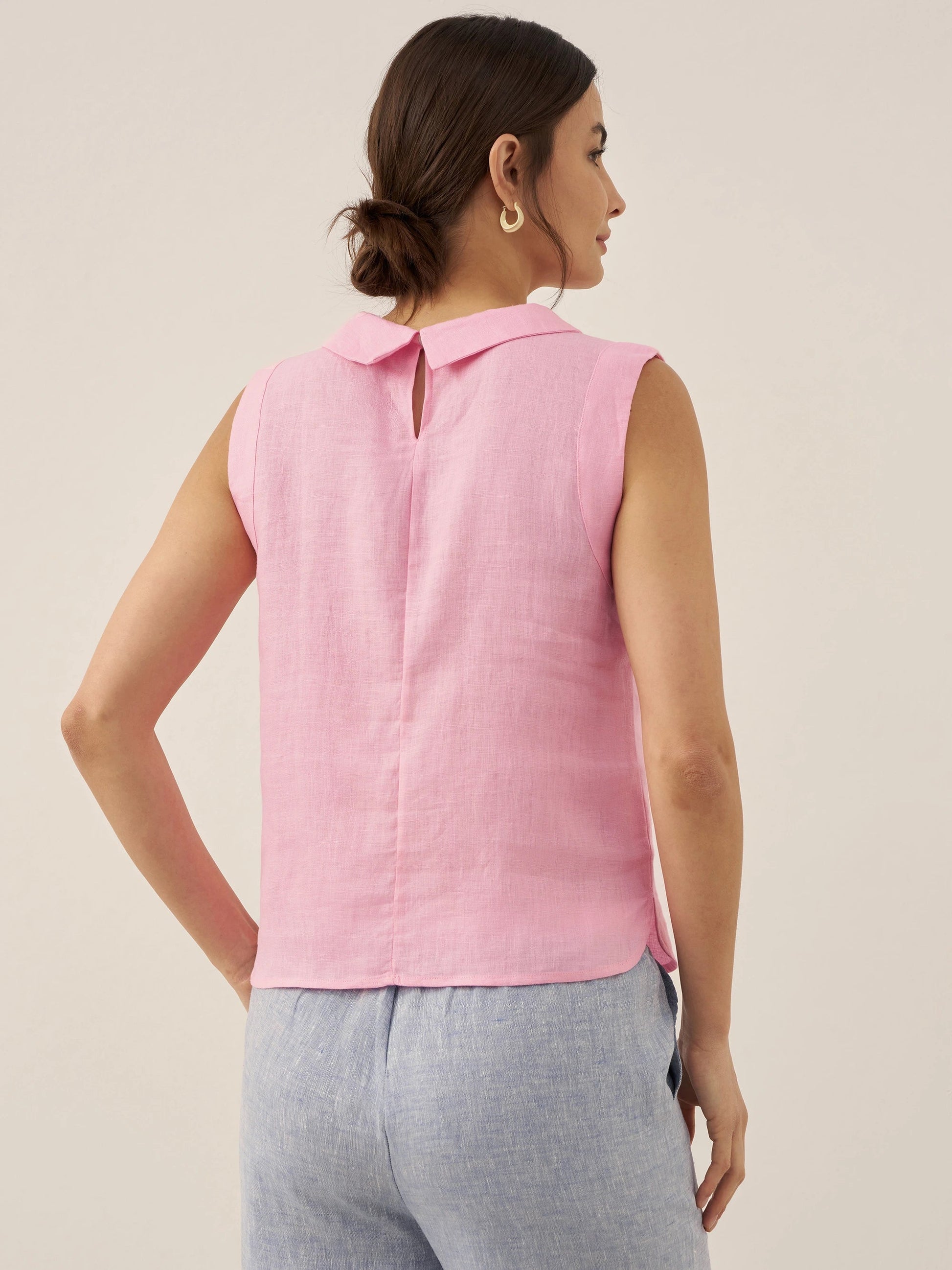 Jacqueline Linen Tank Top Stylish
