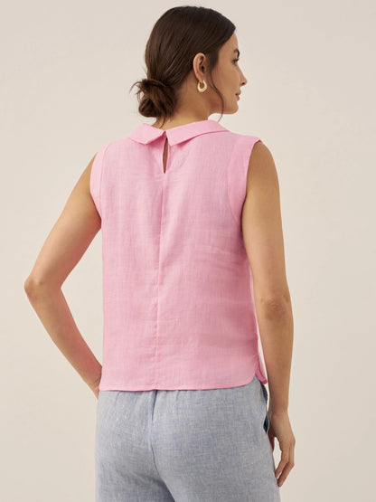 Jacqueline Linen Tank Top Stylish