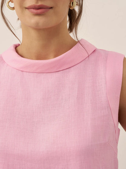Jacqueline Linen Tank Top Stylish