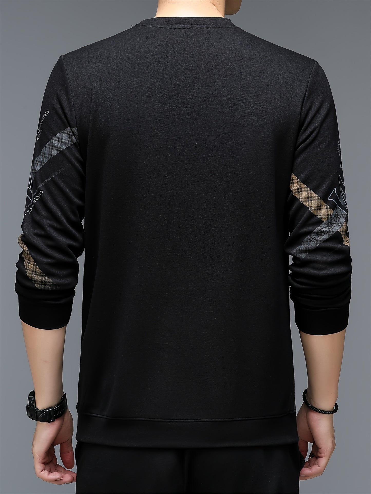 Geometric Print Long Sleeve Sweatshirt