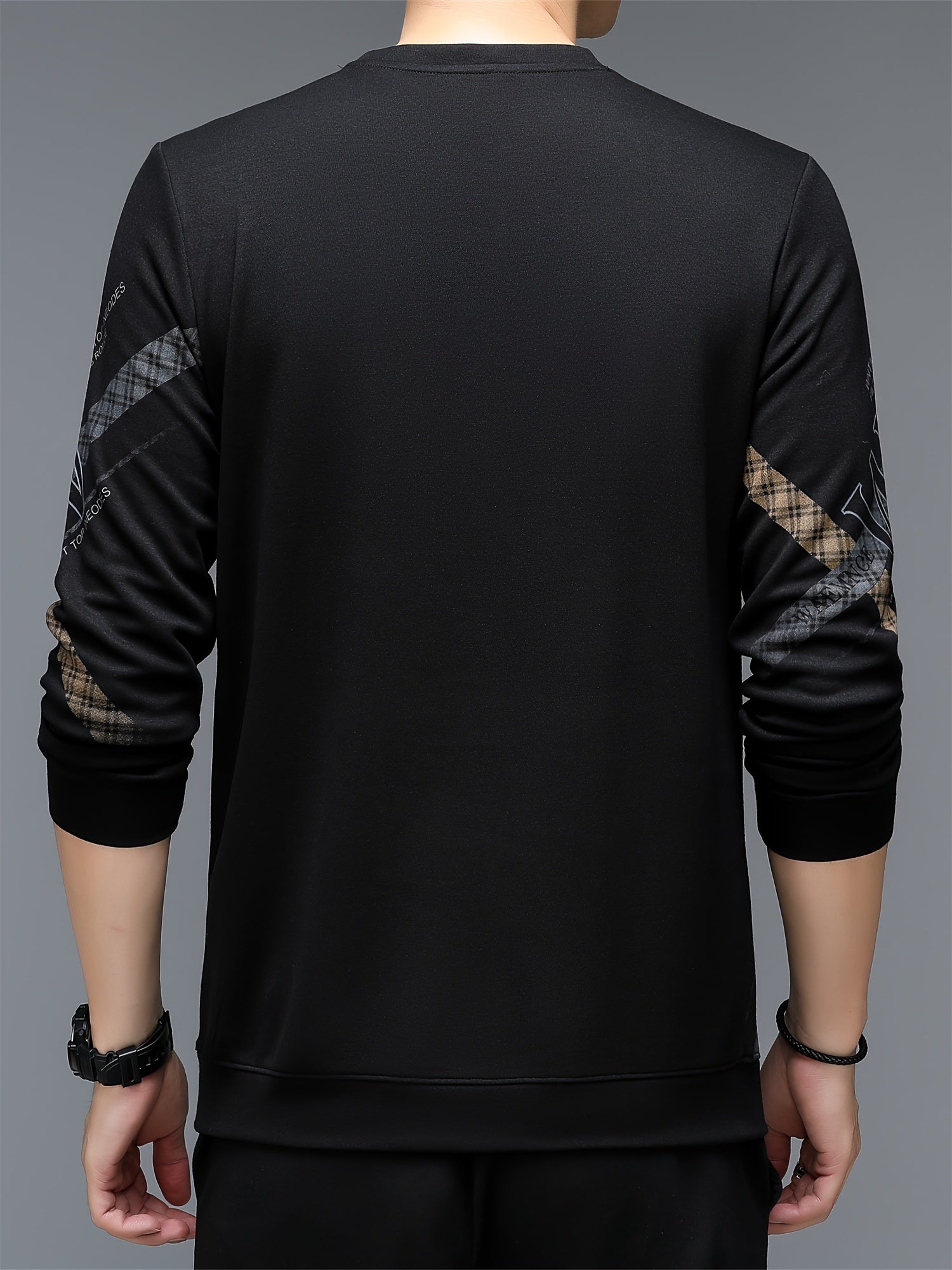 Geometric Print Long Sleeve Sweatshirt