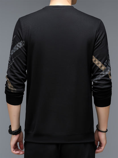 Geometric Print Long Sleeve Sweatshirt