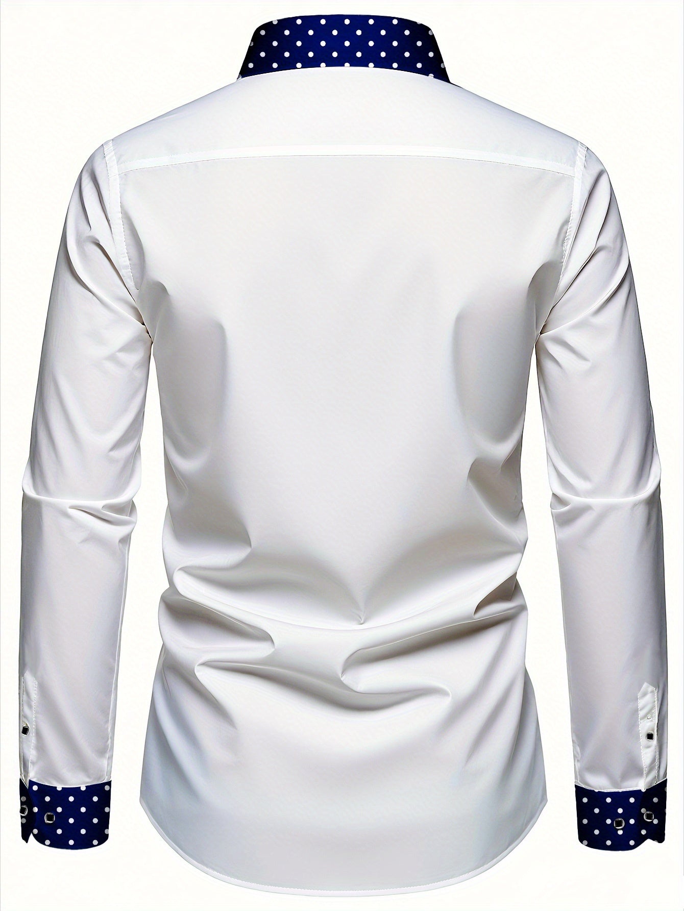 Polka Dot Slim Fit Long Sleeve Shirt