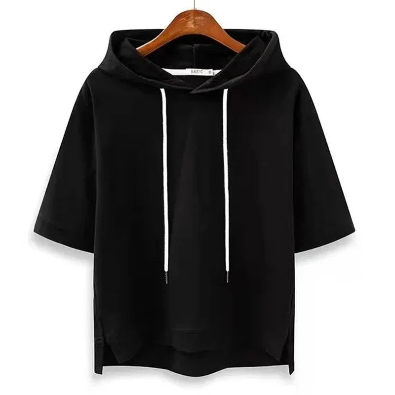 Maison Short-Sleeve Hoodie Stylish