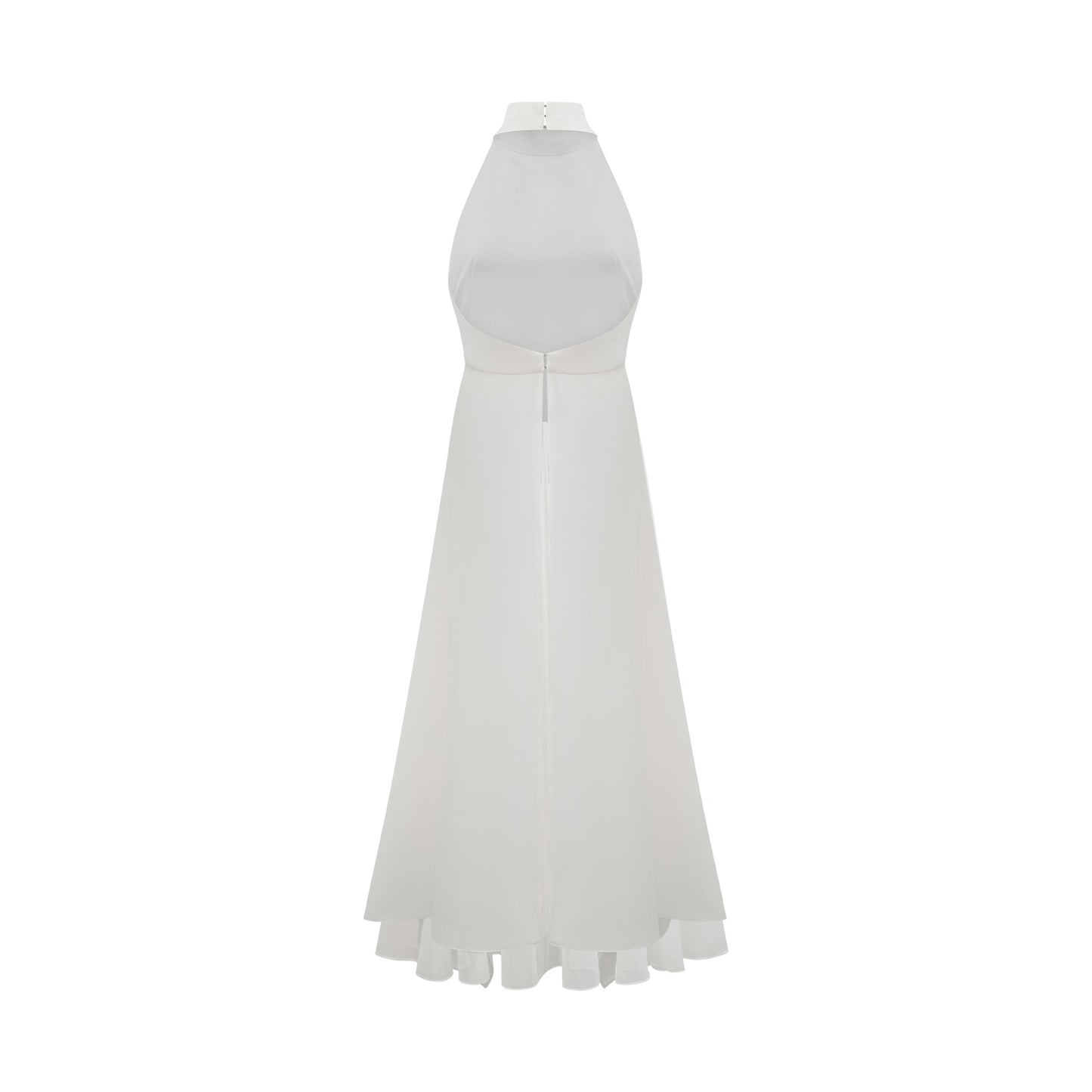 Layered Long Dress with Halter Straps