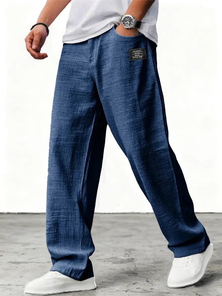 Coastal Ease Loose Linen Pants