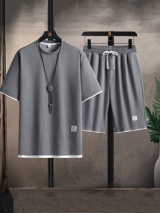 Waffle Knit Lounge Set Comfortable