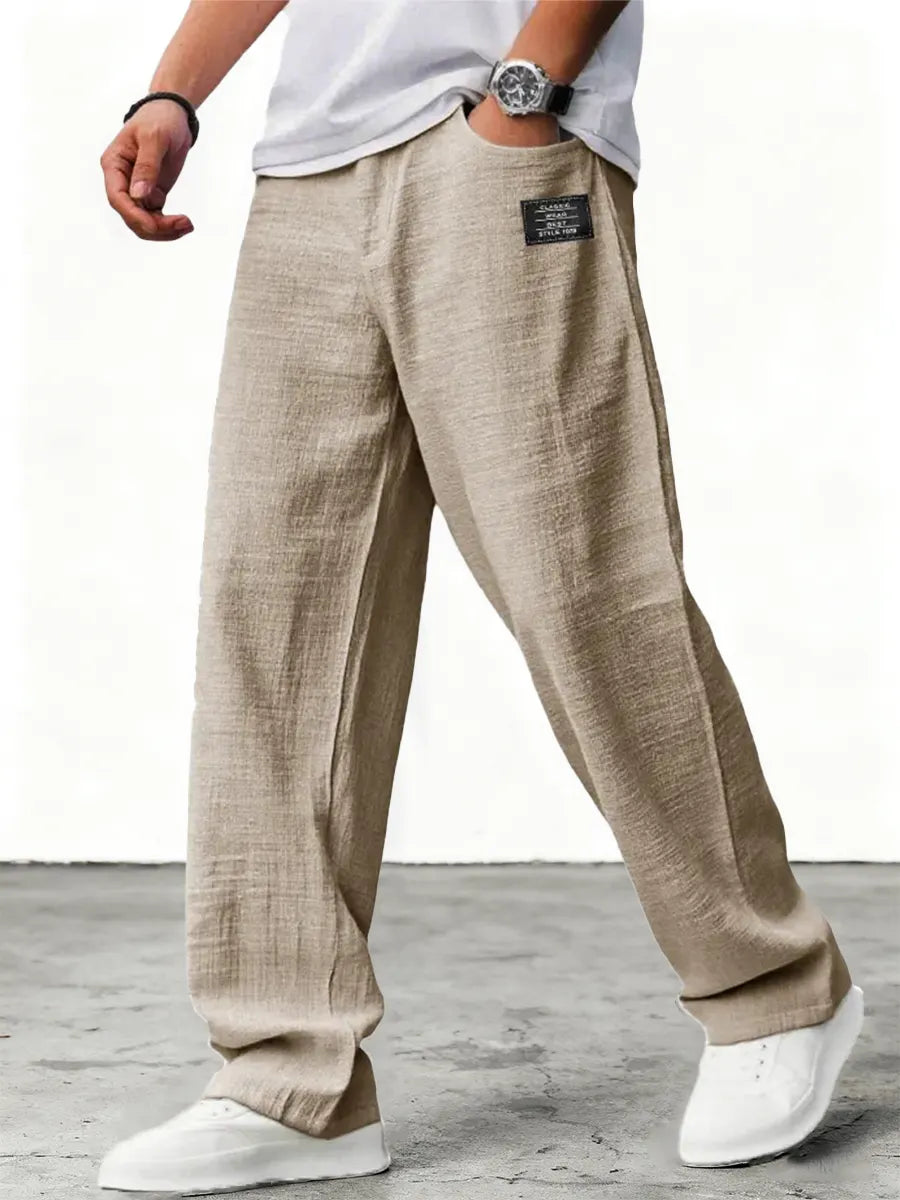 Coastal Ease Loose Linen Pants