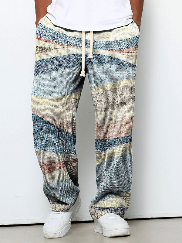 Geometry Gradient Suit Pants Stylish