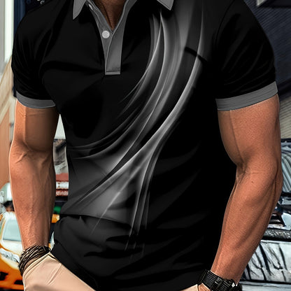 Flowing Light Ombre Polo Shirt