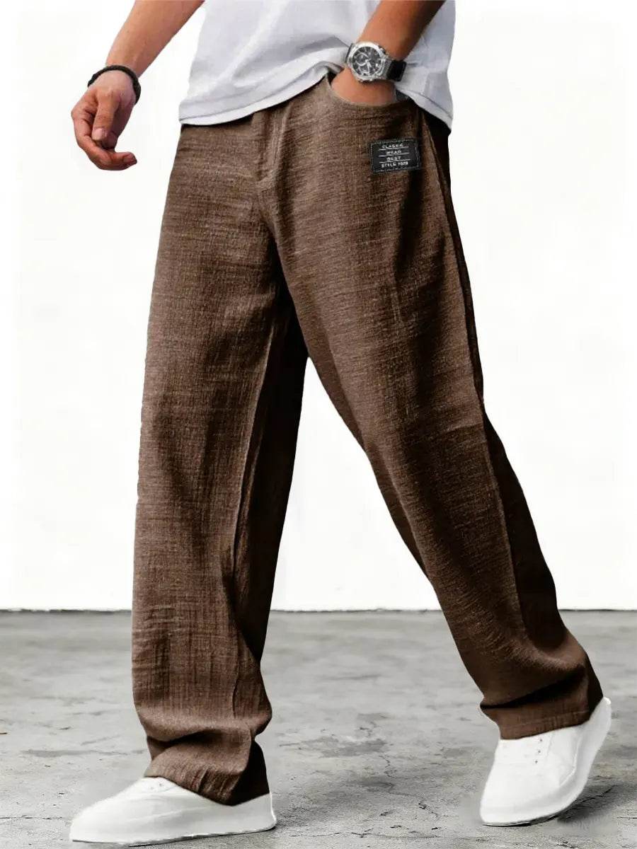 Coastal Ease Loose Linen Pants
