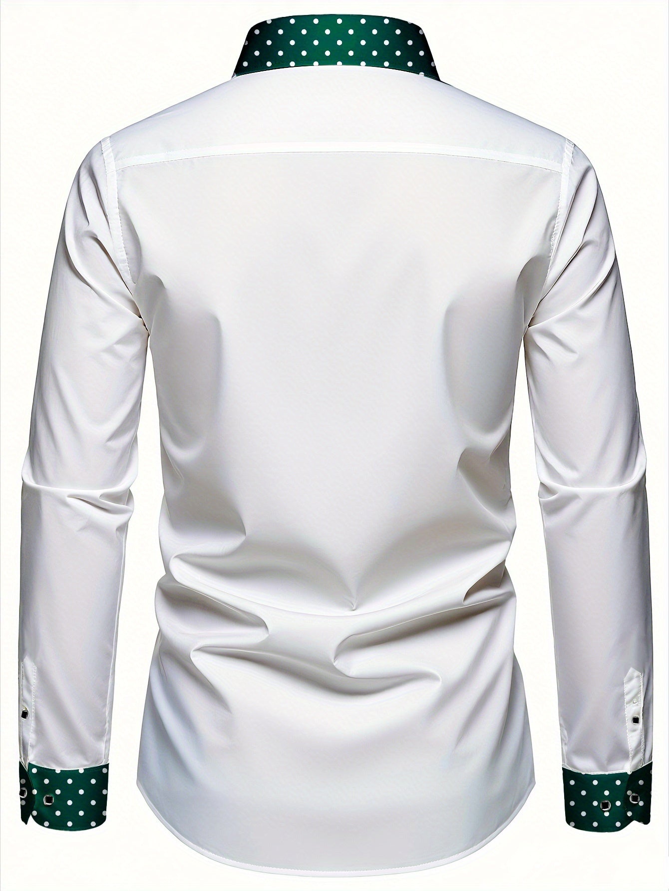 Polka Dot Slim Fit Long Sleeve Shirt
