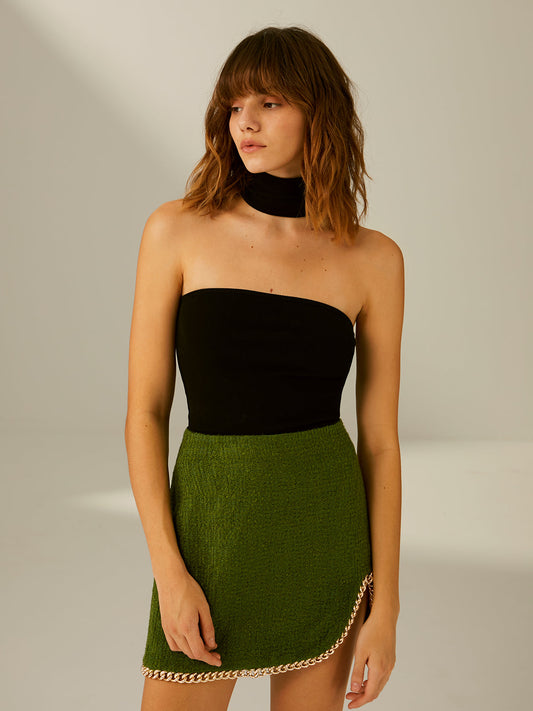 Noir Skyline High-Neck Halter Top