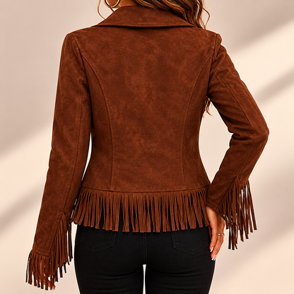Western Fringe Suede Jacket Outerwear