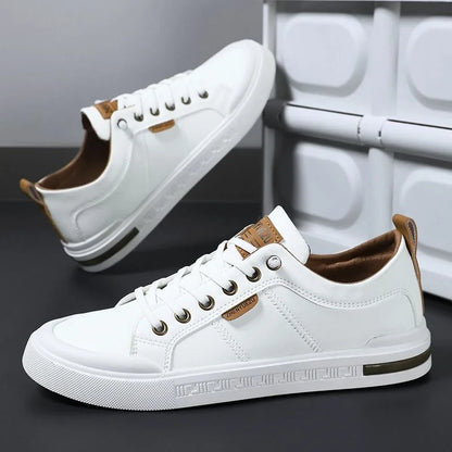 Belnor Prestige Two-Tone Leather Sneakers