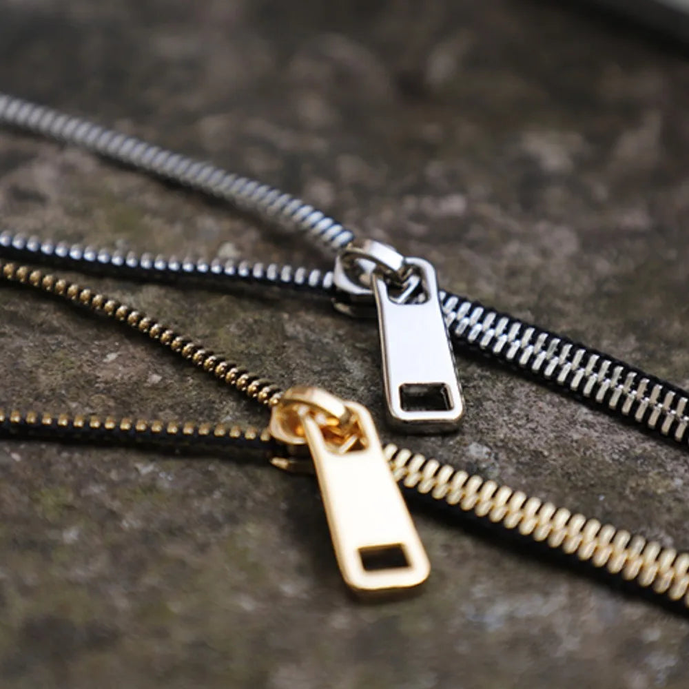 Brassline Zip Necklace Stylish
