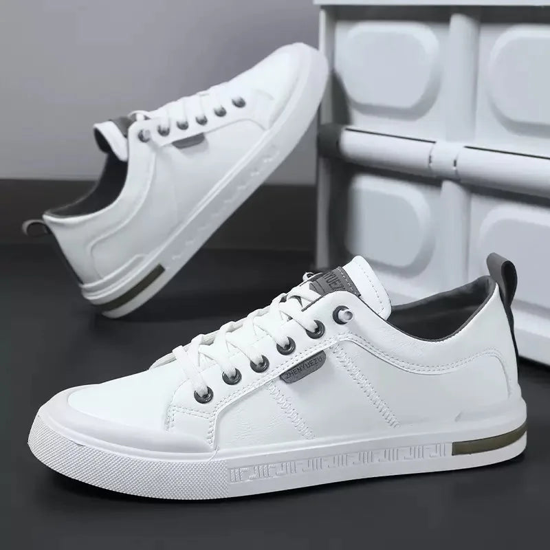 Belnor Prestige Two-Tone Leather Sneakers