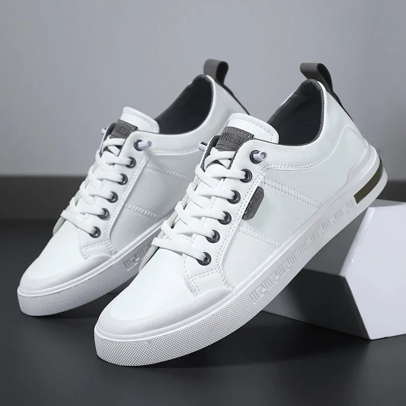 Belnor Prestige Two-Tone Leather Sneakers