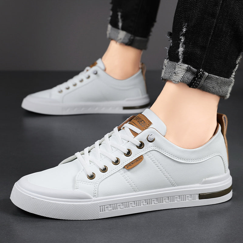 Belnor Prestige Two-Tone Leather Sneakers