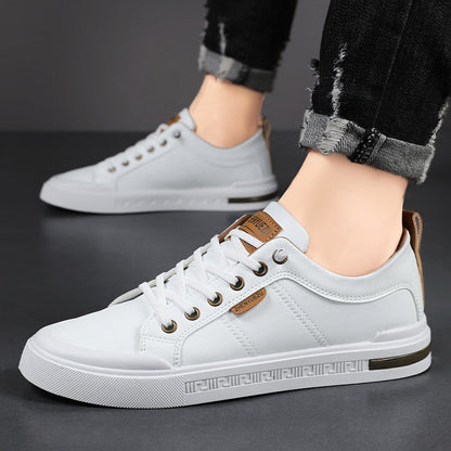 Belnor Prestige Two-Tone Leather Sneakers
