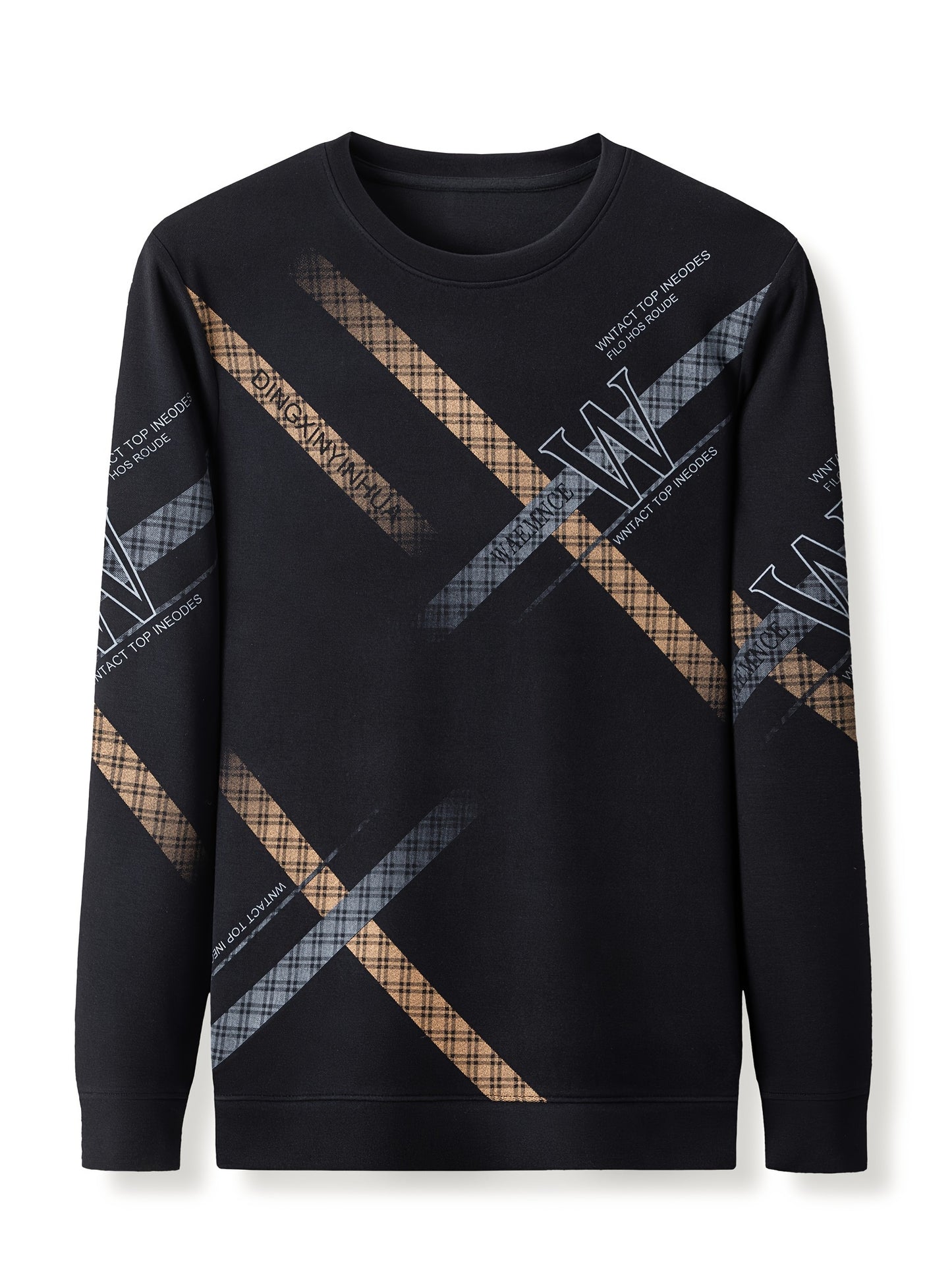 Geometric Print Long Sleeve Sweatshirt