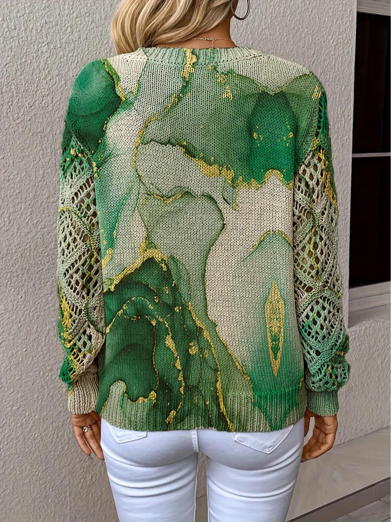 Bohemian Print V-Neck Top