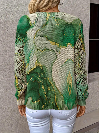 Bohemian Print V-Neck Top