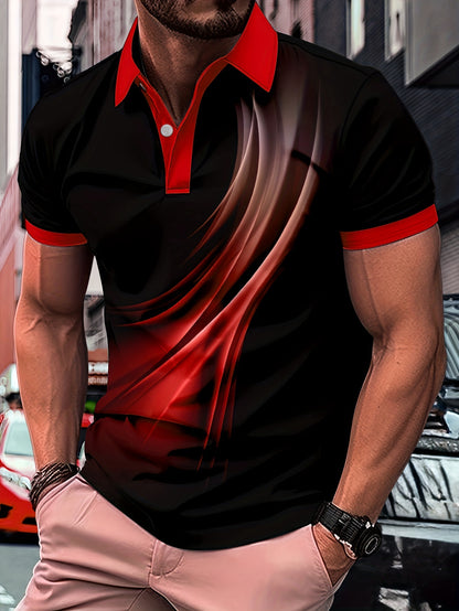 Flowing Light Ombre Polo Shirt