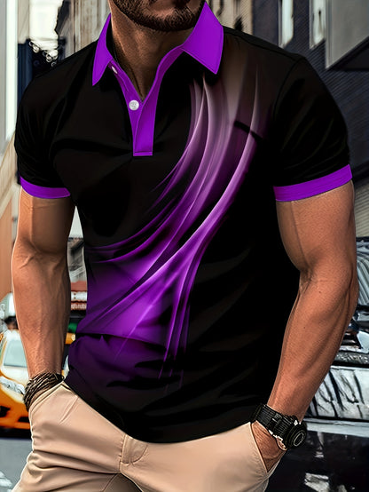 Flowing Light Ombre Polo Shirt