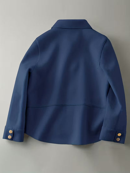 Women'S Elegant Lapel Collar Single-Breasted Blazer