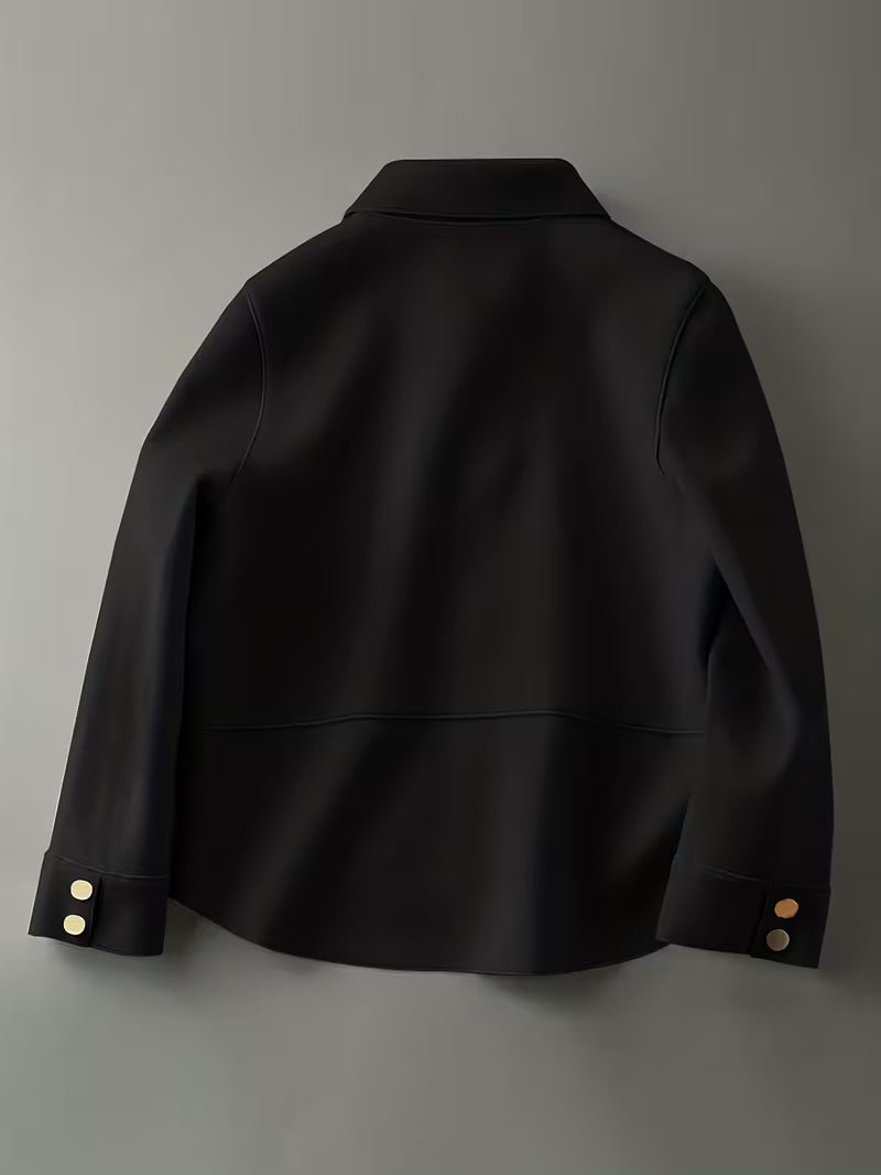 Women'S Elegant Lapel Collar Single-Breasted Blazer