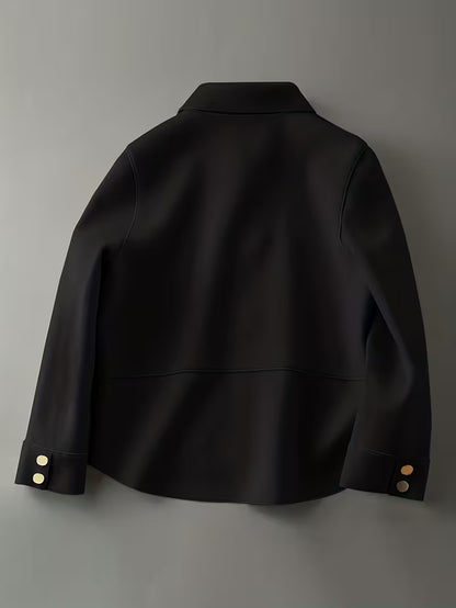 Women'S Elegant Lapel Collar Single-Breasted Blazer