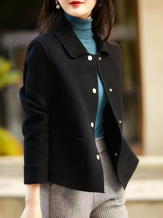 Women'S Elegant Lapel Collar Single-Breasted Blazer