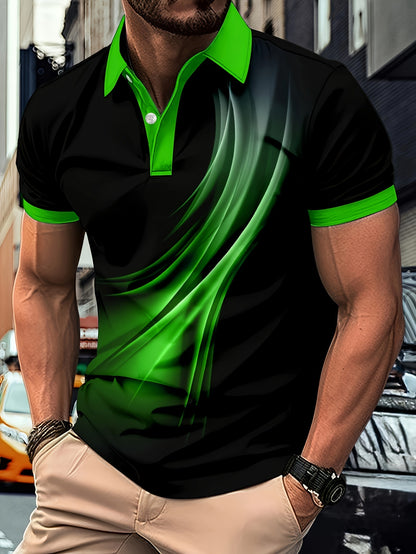Flowing Light Ombre Polo Shirt