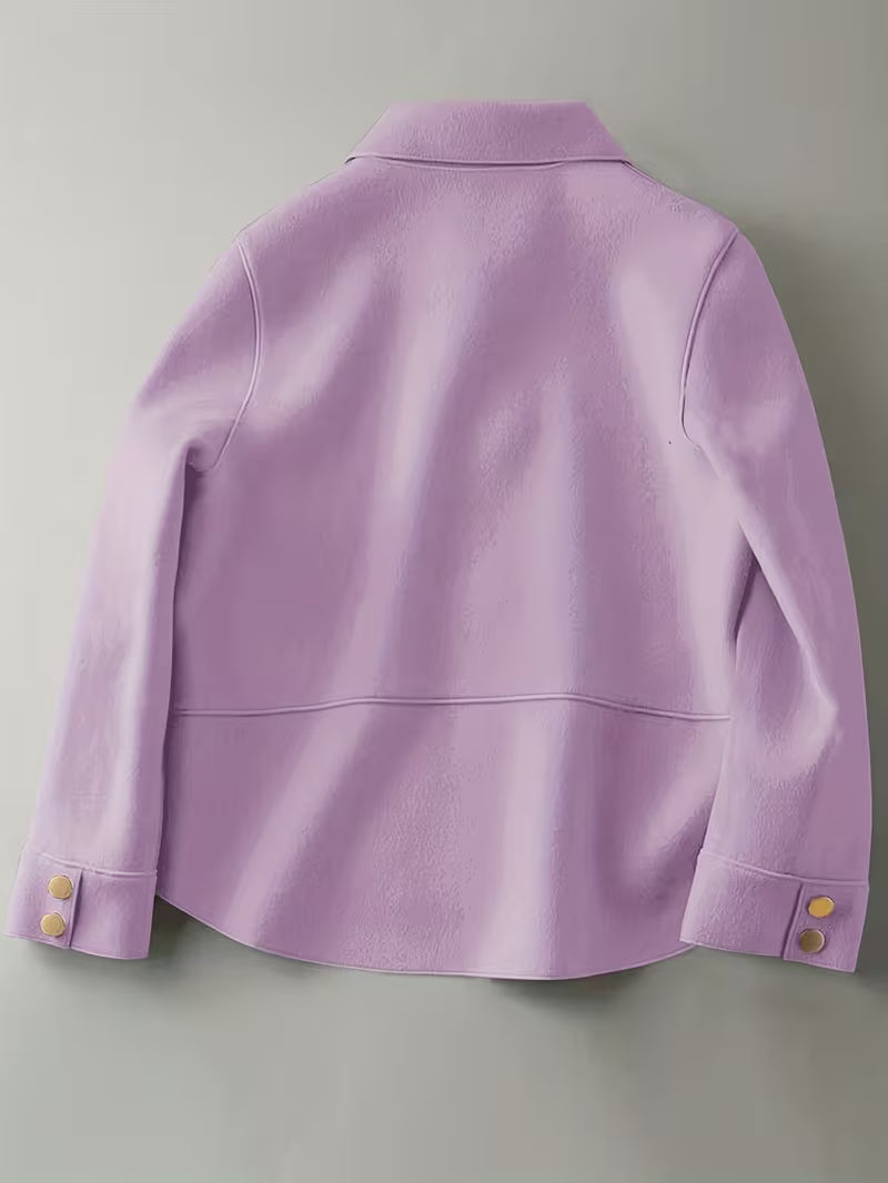 Women'S Elegant Lapel Collar Single-Breasted Blazer