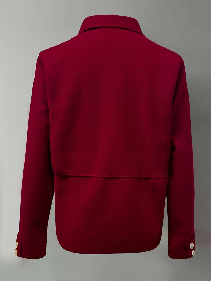 Women'S Elegant Lapel Collar Single-Breasted Blazer