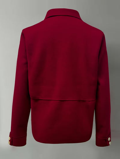 Women'S Elegant Lapel Collar Single-Breasted Blazer